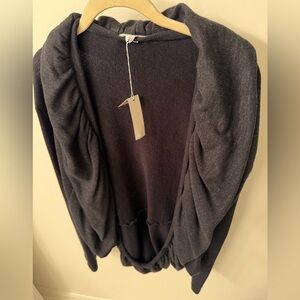 Designer James Perse Charcoal Open Cardigan